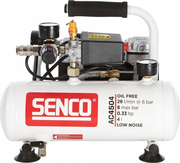 Αεροσυμπιεστής SENCO Silent air compressor 4 l, AC4504, SENCO