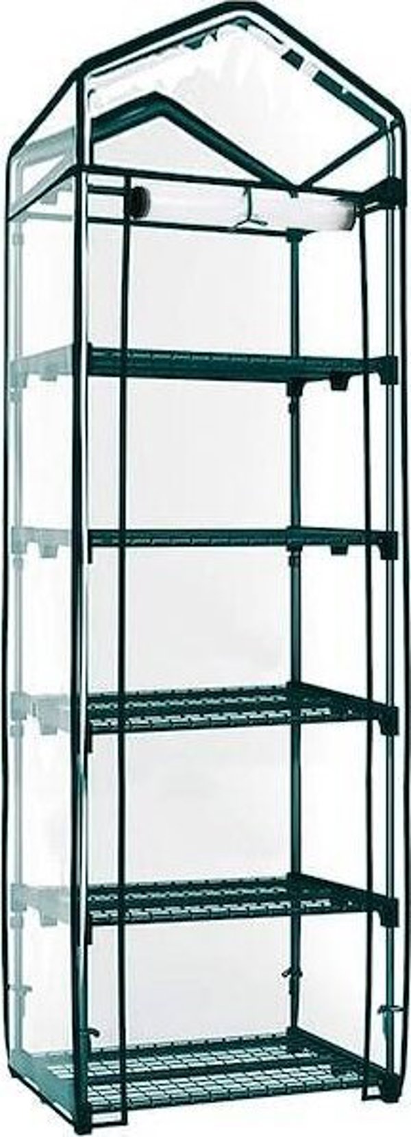 Springos Θερμοκήπιο κήπου 5 ράφια με φύλλο 130g/m2 ράφι μπαλκονιού 190x70x50cm πράσινο UNIWERSALNY