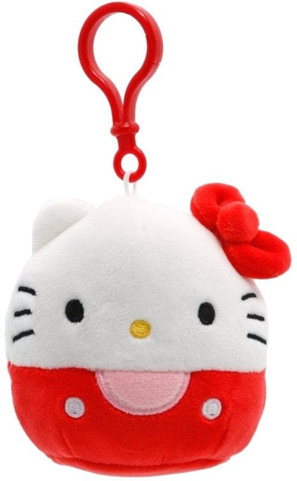 SQUISHMALLOWS HELLO KITTY W20 Λούτρινο παιχνίδι με κλιπ, 8 εκ.