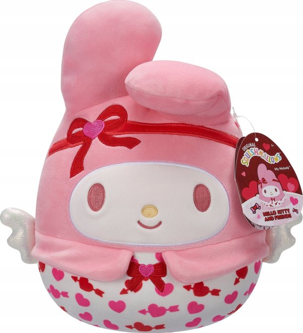 SQUISHMALLOWS HELLO KITTY Λούτρινο παιχνίδι έκδοση για την Ημέρα του Αγίου Βαλεντίνου, 20 εκ.