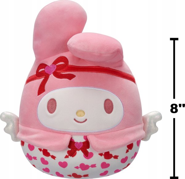 SQUISHMALLOWS HELLO KITTY Λούτρινο παιχνίδι έκδοση για την Ημέρα του Αγίου Βαλεντίνου, 20 εκ.