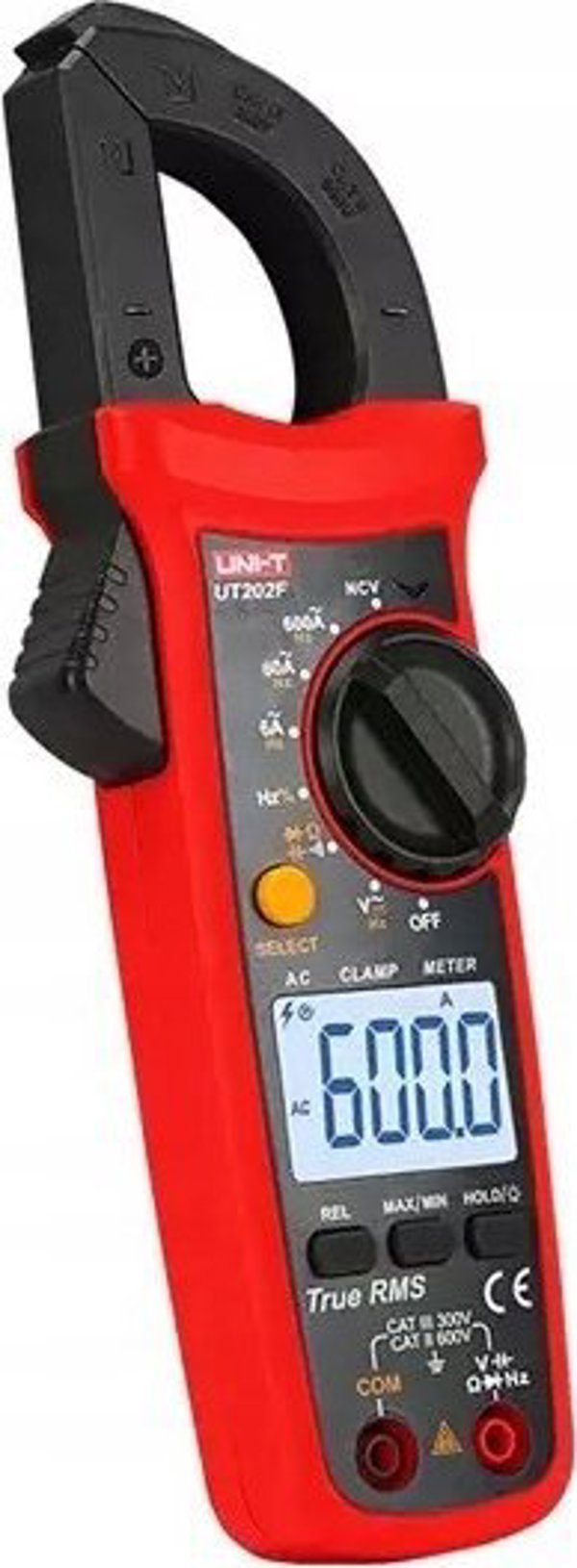 Πένσες μέτρησης ρεύματος UT202F, TRMS, NCV, 28mm, 600A, 600V AC/DC, με μέτρηση συχνότητας και χωρητικότητας