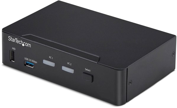 StarTech P2AD122-KVM-SWITCH Διακόπτης KVM Μαύρος