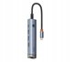 Σταθμός/αναπαραγωγέας Baseus Baseus UltraJoy Series 5-Port HUB AIR Space Grey（Type-C to HDMI4K@60Hz*1+USB3.0*2+PD*1+RJ45*1）