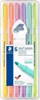 STAEDTLER Υπογραμμιστές παστέλ Triplus Textsurfer: 6 τεμ.