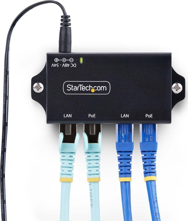 StarTech Gigabit PoE Injector AF221CE-POE-INJECTOR, Τροφοδοτικό Ethernet για Fast & Gigabit Δίκτυα