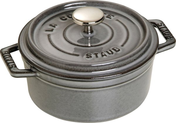 STAUB La Cocotte Στρογγυλή Μαντεμένια Κατσαρόλα 12cm 0.4L - Γκρι