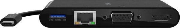 Belkin USB-C Multimedia Hub AVC004btBK - Σταθμός Αναπαραγωγής 5 Θυρών με 4K HDMI, Gigabit Ethernet, VGA & 100W Power Delivery