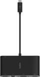 Belkin USB-C Multimedia Hub AVC004btBK - Σταθμός Αναπαραγωγής 5 Θυρών με 4K HDMI, Gigabit Ethernet, VGA & 100W Power Delivery