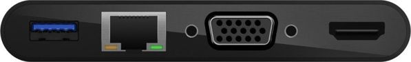 Belkin USB-C Multimedia Hub AVC004btBK - Σταθμός Αναπαραγωγής 5 Θυρών με 4K HDMI, Gigabit Ethernet, VGA & 100W Power Delivery