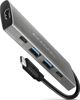 Axagon HMC-5G2 USB-C Hub 5-σε-1, 10Gbps, με HDMI, 2x USB-A, 2x USB-C, PD 60W, Γκρι