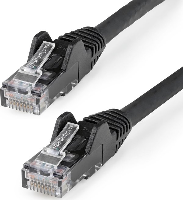 StarTech Καλώδιο Δικτύου Cat6 N6LPATCH10MBK, U/UTP, RJ-45, 10m, Μαύρο