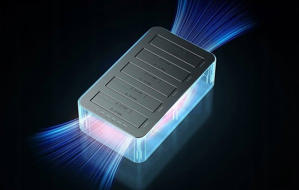 Σταθμός σύνδεσης Orico για δίσκους HDD / SSD 2,5 / 3,5", 5Gbps, USB-C σε USB-C/A με λειτουργία κλωνοποίησης (μαύρη)