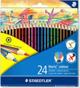 Staedtler Μολύβια Χρωματιστά Noris Colour 185, 24 Τεμάχια, Πολύχρωμα