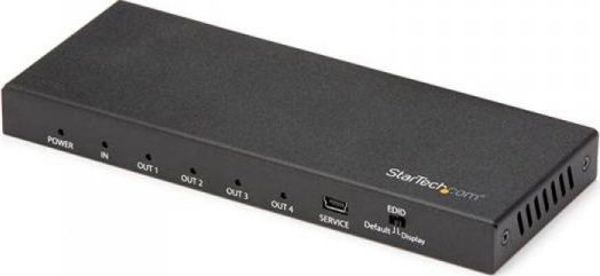 StarTech HDMI Splitter 4 Θυρών 4K 60Hz ST124HD202 HDMI 2.0, Μαύρο