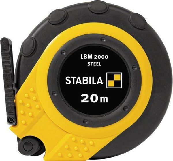 Stabila Μετροταινία Stabila LBM 2000, από ατσάλι, 20 μ, σε θήκη