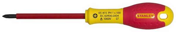 Κατσαβίδι Phillips για ηλεκτρολόγους FatMax 0x75mm 65-414 της STANLEY