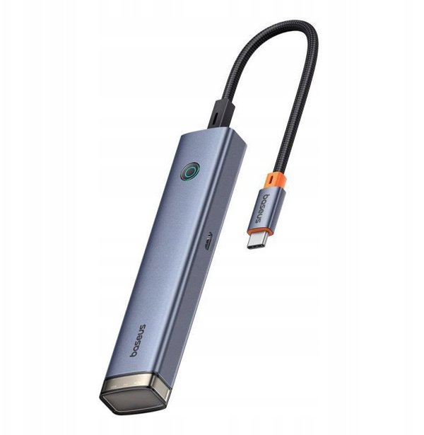 Σταθμός/αναπαραγωγέας Baseus Baseus UltraJoy Series 6-Port HUB AIR Space Grey（Type-C to HDMI4K@30Hz*1+USB3.0*2+USB2.0*1+Type-C3.0*1+PD*1）