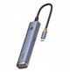 Σταθμός/αναπαραγωγέας Baseus Baseus UltraJoy Series 6-Port HUB AIR Space Grey（Type-C to HDMI4K@30Hz*1+USB3.0*2+USB2.0*1+Type-C3.0*1+PD*1）
