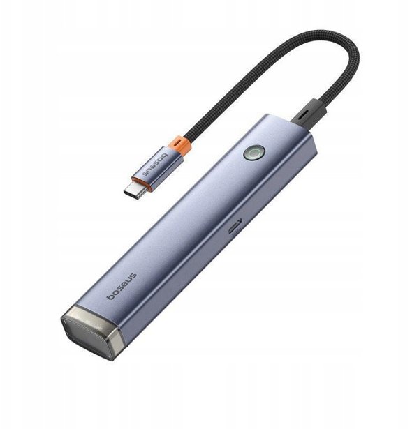 Σταθμός/αναπαραγωγέας Baseus Baseus UltraJoy Series 6-Port HUB AIR Space Grey（Type-C to HDMI4K@30Hz*1+USB3.0*2+USB2.0*1+Type-C3.0*1+PD*1）