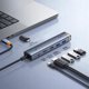 Σταθμός/αναπαραγωγέας Baseus Baseus UltraJoy Series 6-Port HUB AIR Space Grey（Type-C to HDMI4K@30Hz*1+USB3.0*2+USB2.0*1+Type-C3.0*1+PD*1）