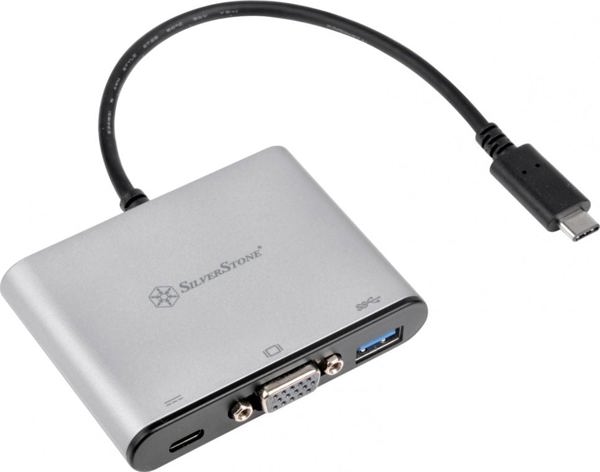 SilverStone EP06C USB Type-C σε HDMI Προσαρμογέας, 1920x1200, Plug & Play