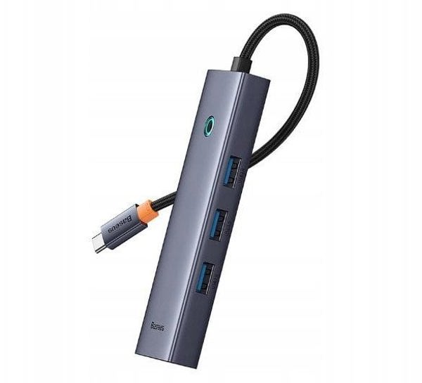 Stacja/replikator Baseus Baseus UltraJoy Series 6-Port HUB Docking Station Space Grey（Type-C to HDMI4K@30Hz*1+USB 3.0*3+PD*1+RJ45*1）