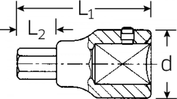 Stahlwille Καρυδάκι INHEX 1" 17mm