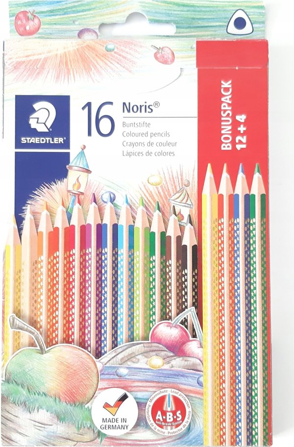 Μολύβι χρωματιστό STAEDTLER Noris colour 12+4