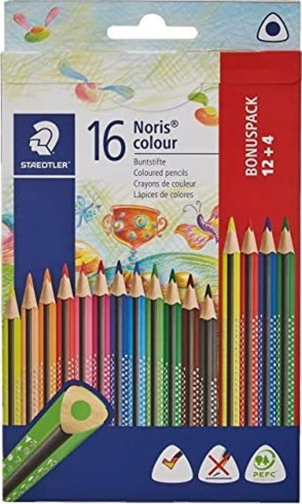 Μολύβι χρωματιστό STAEDTLER Noris colour 12+4