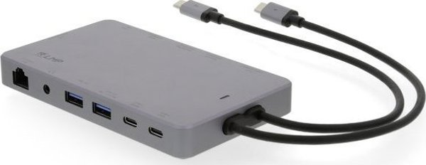 LMP USB-C Docking Station 20416, Multiport Adaptor με 2x HDMI, DisplayPort, DVI, VGA, Gigabit Ethernet & USB-C Power Delivery, Γκρι