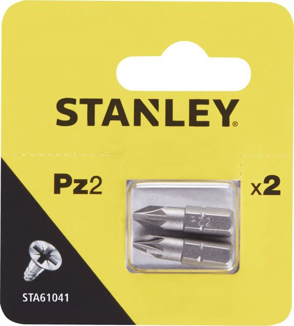 STANLEY Μύτες κατσαβιδιού PZ2x25mm 2τμχ. (STA61041)