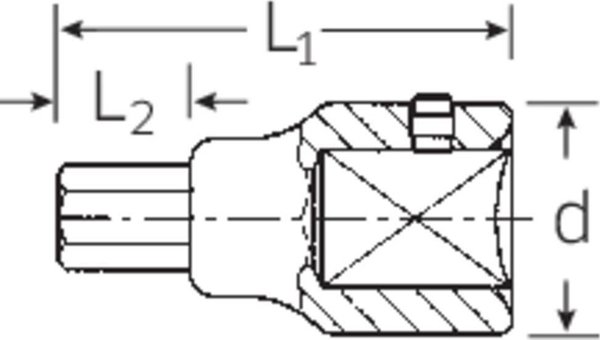 Stahlwille Καρυδάκι INHEX 3/4" 19mm