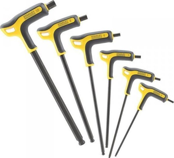 Stanley FatMax Σετ Κλειδιά Allen Εξάγωνα Με Λαβή P, 6 Τεμάχια (3-10mm)