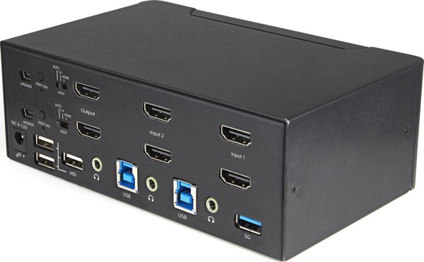 StarTech 2-Port HDMI KVM Switch SV231DHU34K6, USB, 4K Ultra HD, Μαύρο