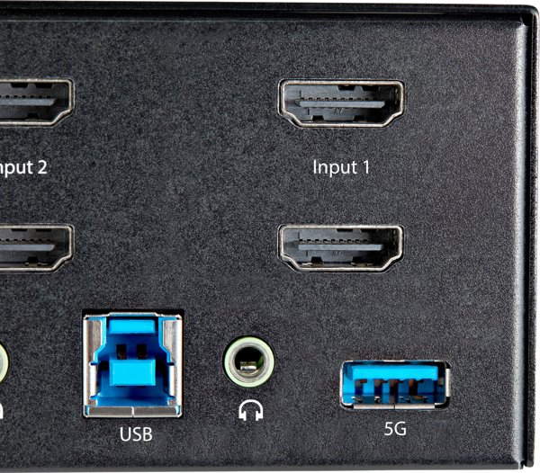 StarTech 2-Port HDMI KVM Switch SV231DHU34K6, USB, 4K Ultra HD, Μαύρο