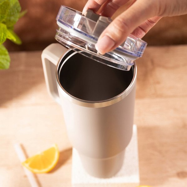 Ανοξείδωτο Θερμός Κούπα 1100ml με Λαβή και Καλαμάκι ΚLAUSBERG KB-7944