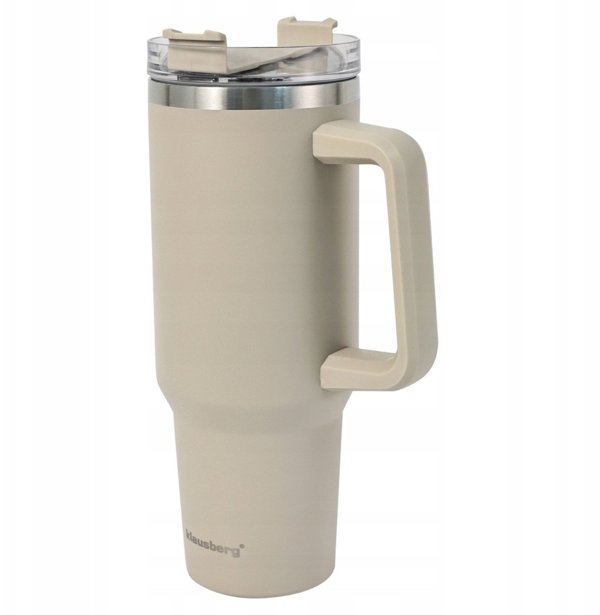 Ανοξείδωτο Θερμός Κούπα 1100ml με Λαβή και Καλαμάκι ΚLAUSBERG KB-7944