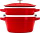 STAUB Σετ 2 μαντεμένια σκεύη με καπάκι Staub