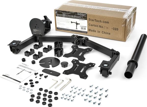 StarTech ARMDUAL2 Διπλή Βάση Στήριξης Οθόνης Γραφείου για 2 Οθόνες έως 32"