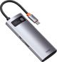 Baseus CAHUB-CX0G USB-C Hub 5-σε-1, Σταθμός Αναπαραγωγής με Θύρες USB & Υποστήριξη 4K HD
