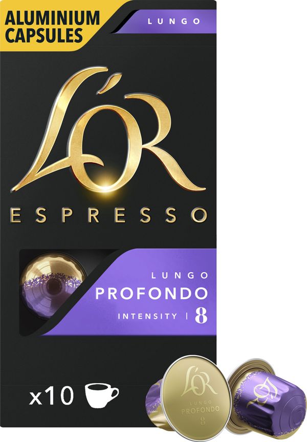 Κάψουλες καφέ l'or lungo profondo 10/p Staples