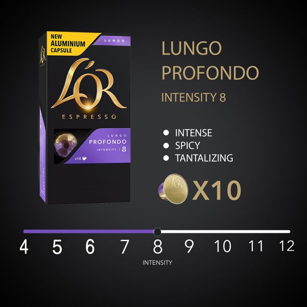 Κάψουλες καφέ l'or lungo profondo 10/p Staples