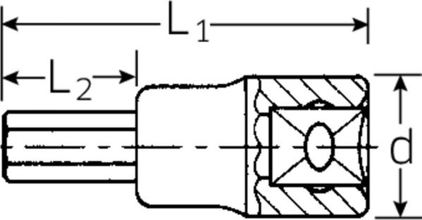 Stahlwille Καρυδάκι INHEX 1/2" 19mm