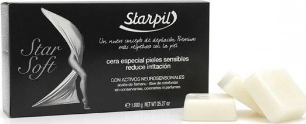 Starpil Χαμηλής θερμοκρασίας κερί αποτρίχωσης Starpil StarSoft Wax Tablets, για πολύ ευαίσθητο δέρμα, 1kg