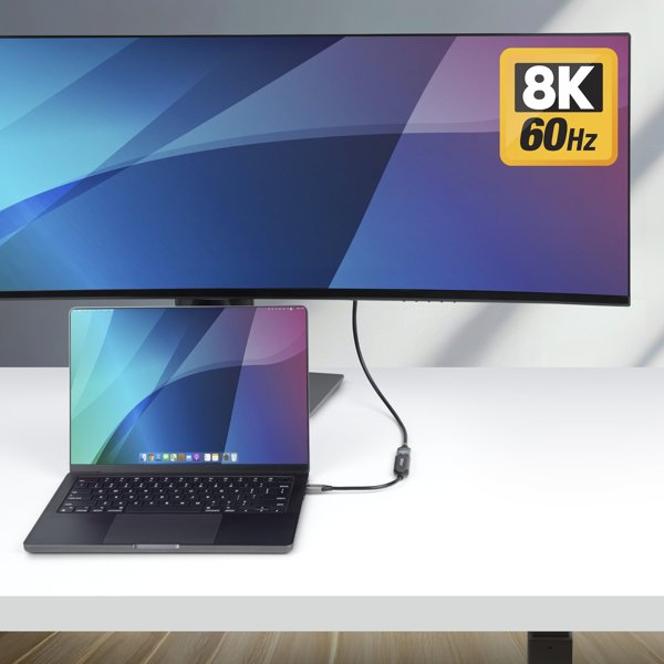 STARTECH.COM USB-C zu HDMI Adapter 8K 60Hz und 4K 120Hz Thunderbolt und USB4 Kompatibel USBC auf HDMI 2.1 Konverter USB-C Videoadapt