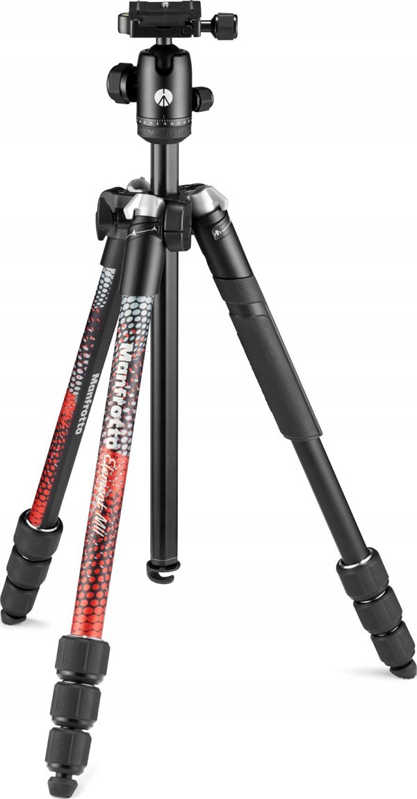 Σετ τρίποδου Manfrotto Element MII MKELMII4RD-BH, κόκκινο