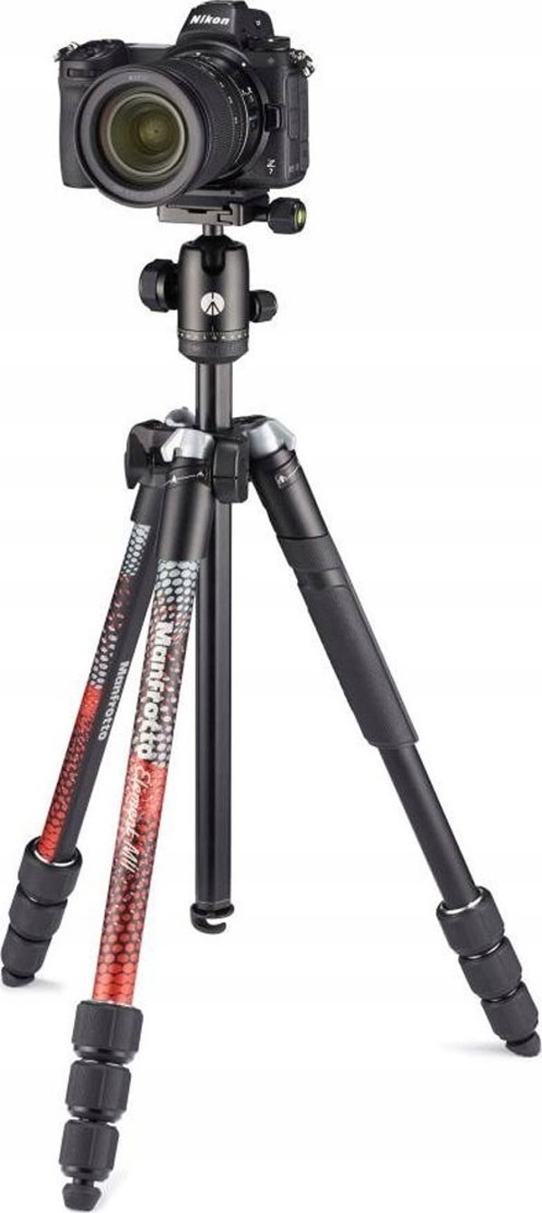 Σετ τρίποδου Manfrotto Element MII MKELMII4RD-BH, κόκκινο