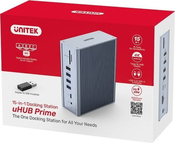 Σταθμός/αναπαραγωγέας Unitek USB-C (D1086A)
