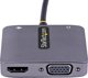 StarTech USB-C Multiport Adapter 122-USBC-HDMI-4K-VGA, 4K HDMI & VGA Video Converter, 100W Power Delivery